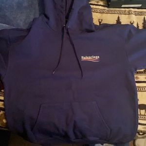 UA - BALENCIAGA CAMPAIGN HOODIE BLUE